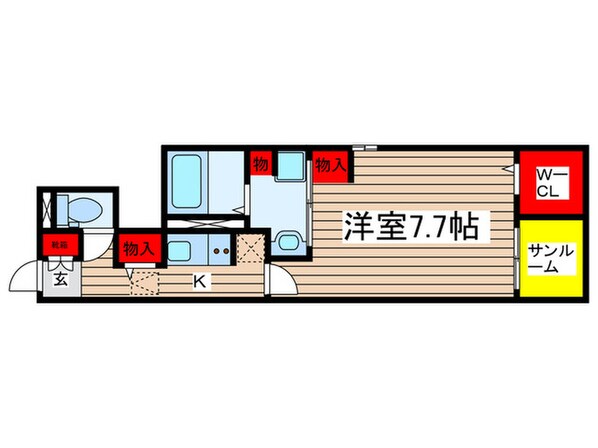 イーストスクエアの物件間取画像